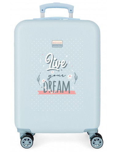 3761121 ABS SUITCASE 55CM 4W. MOVOM LIVE YOUR DREAMS